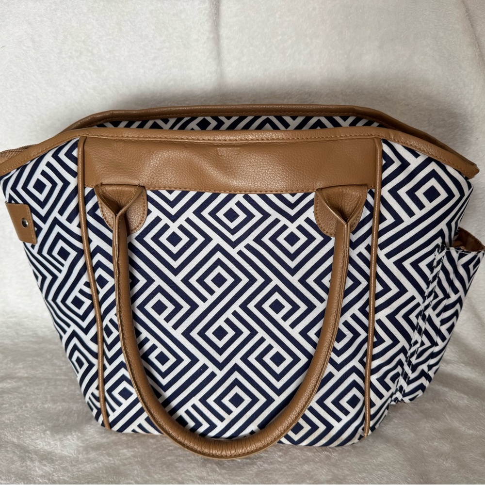 Fit & Fresh Stylish Geometric Patterned Tote Bag